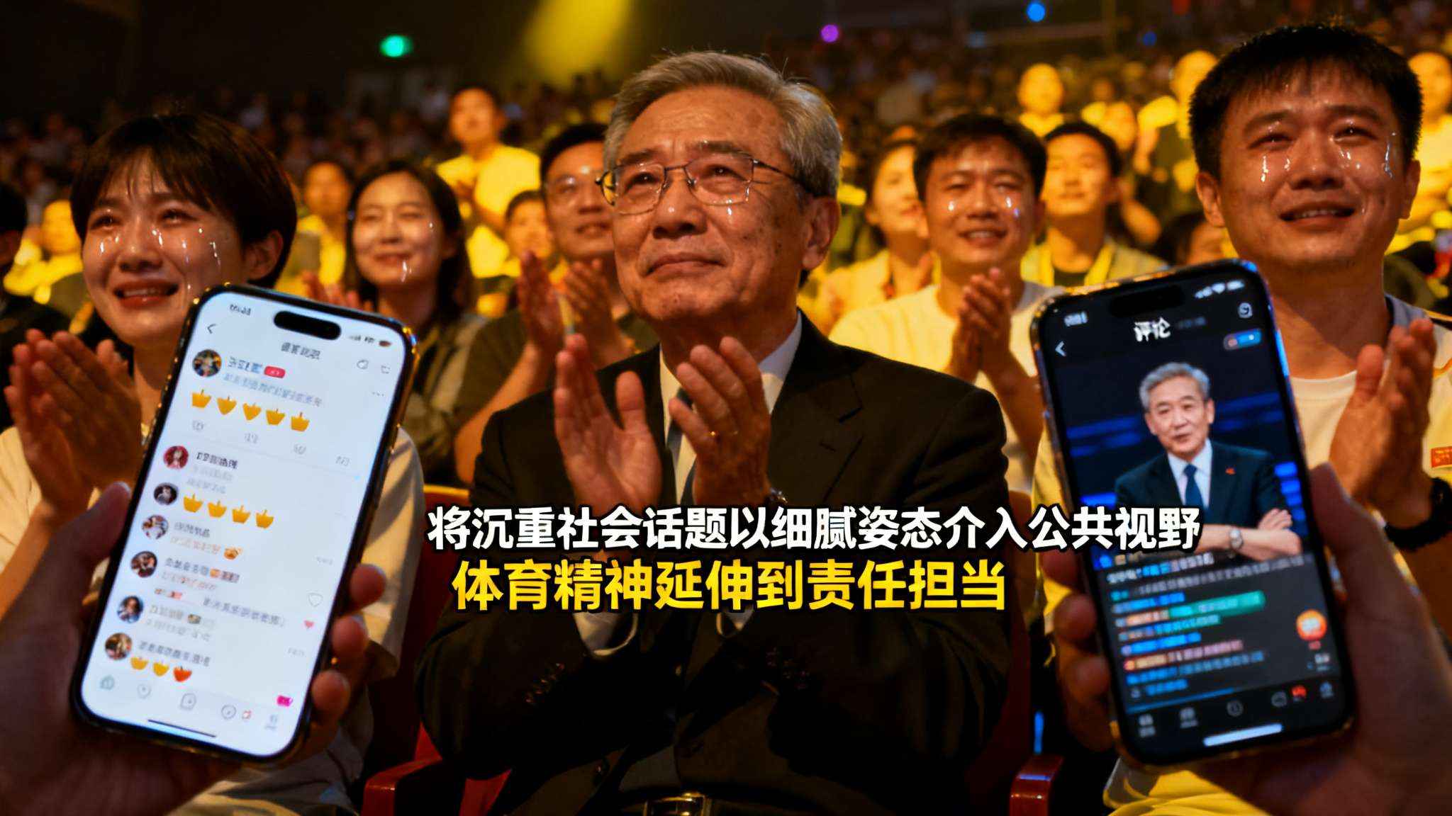 此举引发现场观众及无数社交平台网友强烈共鸣。不少资深体育评论家指出，这是“将沉重